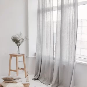 Sheer Linen Voile(Cut Length)-Cloud