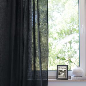 Sheer Linen Voile(Cut Length)-Shadow