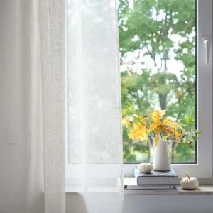 Sheer Linen Voile(Cut Length)-Cream